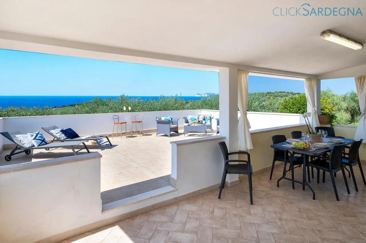 Clicksardegna Villa Brionis Sea View, 7 Bedrooms, 5 Bathrooms And 3 Kitchens Alguer Italia